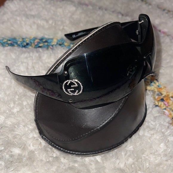Gucci Accessories - Gucci shield glasses rhinestones sides